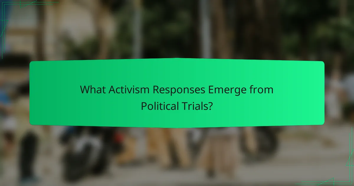 What Activism Responses Emerge from Political Trials?