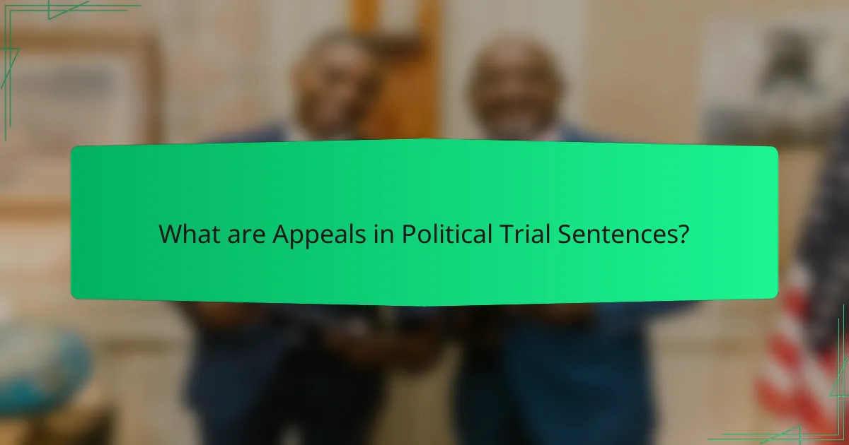 What are Appeals in Political Trial Sentences?