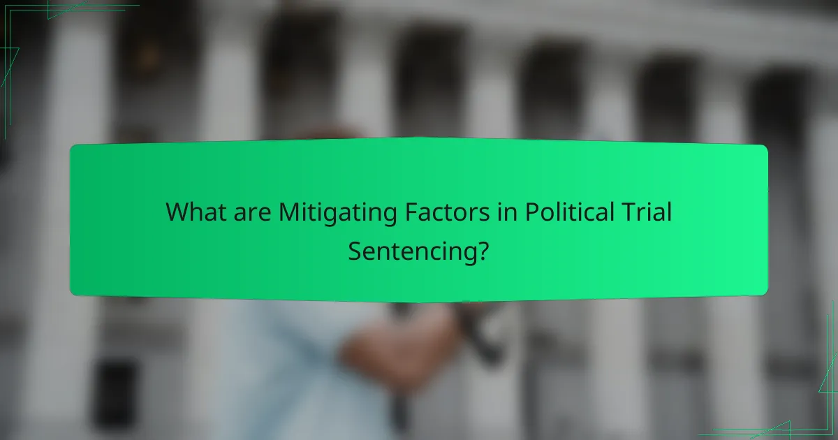 What are Mitigating Factors in Political Trial Sentencing?